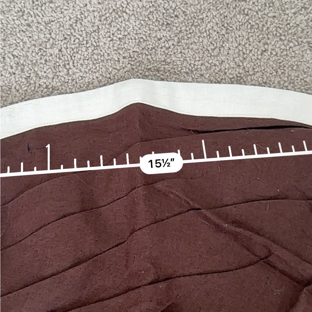 Abercrombie & Fitch White and Tan Fitted linen blend tube top Spaghetti Straps - Picture 4 of 5